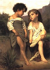 William Bouguereau - At the Edge of the Brook _800_580